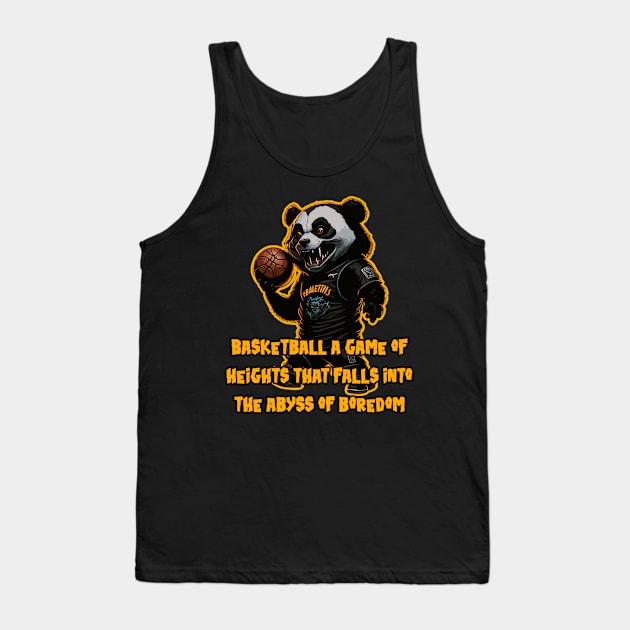 Hater Panda hates Basketball Tank Top by Hater Panda